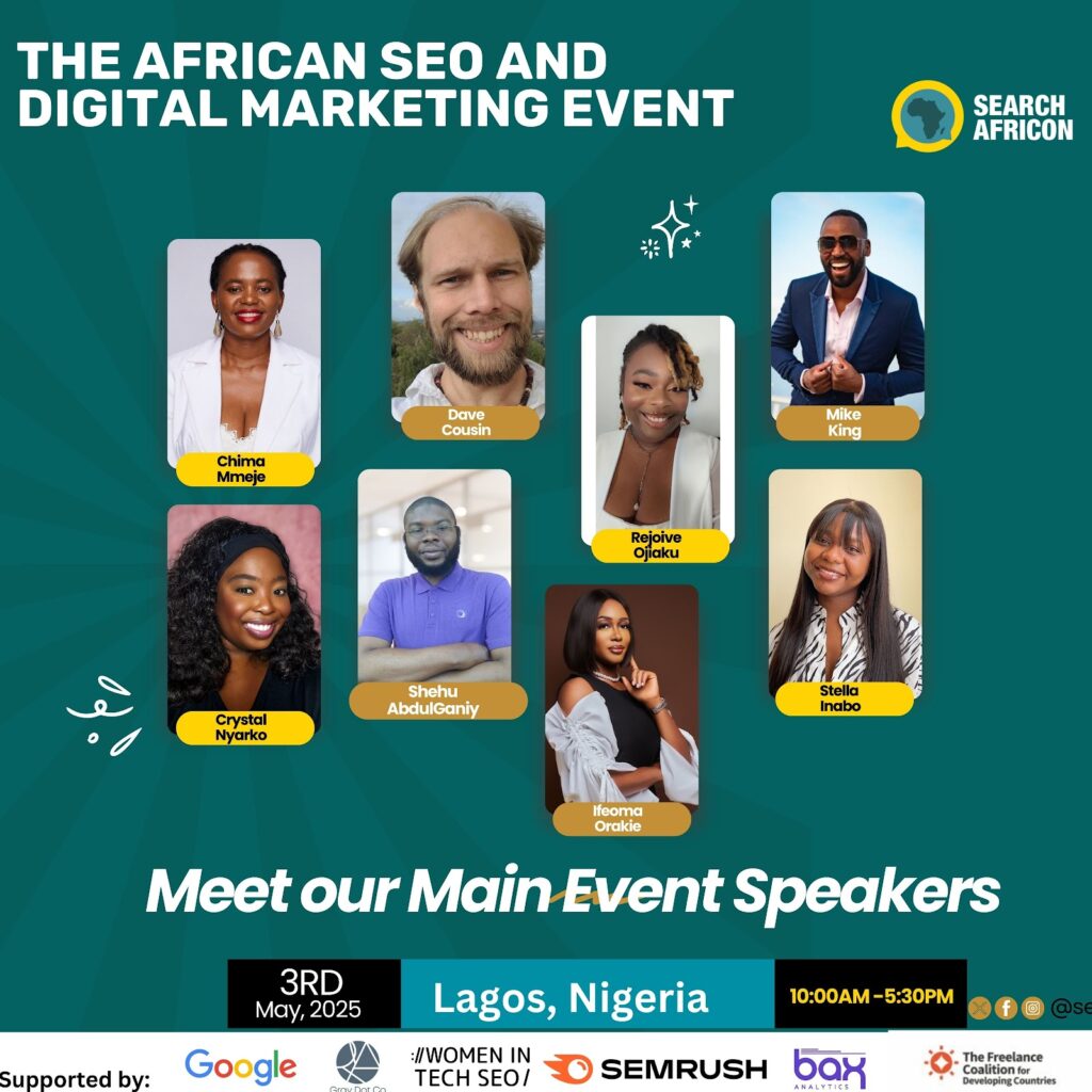 Flyer design of main event speakers