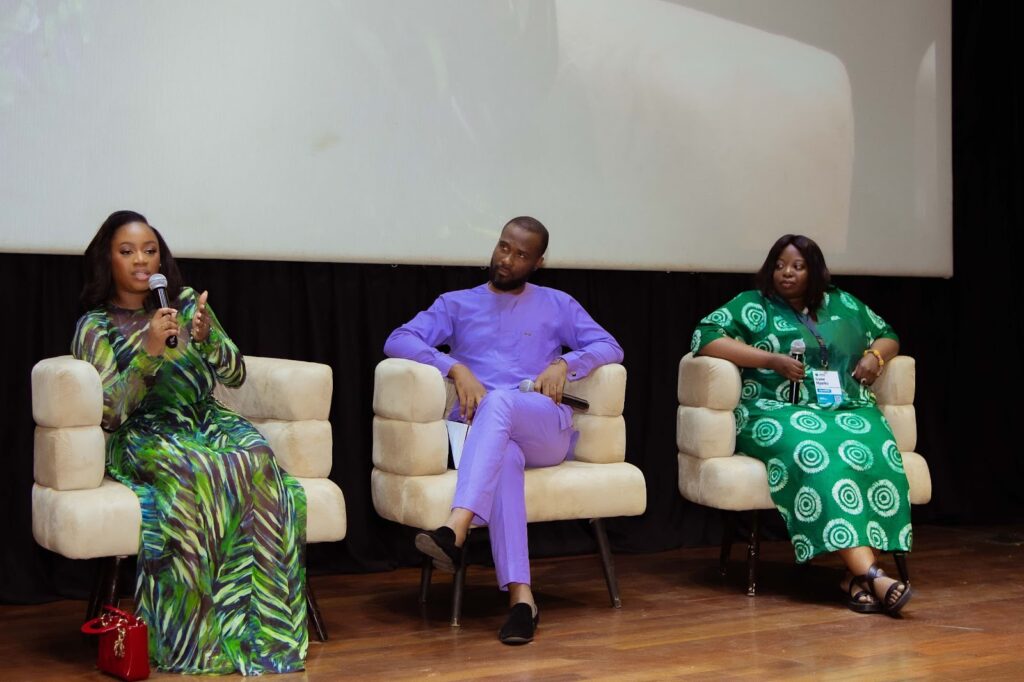 A picture of search africon 2.0 panelists on stage