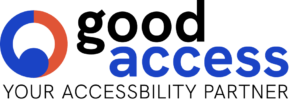 A logo of Good access company, one of the sponsors for Search Africon event